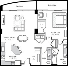 Penthouse Suite 4 1904 floor plan